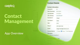 Contact Management App Overview