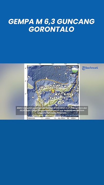 Detik-detik Gempa M 6,3 Guncang Gorontalo, Getaran Terasa hingga Manado dan Minahasa Utara