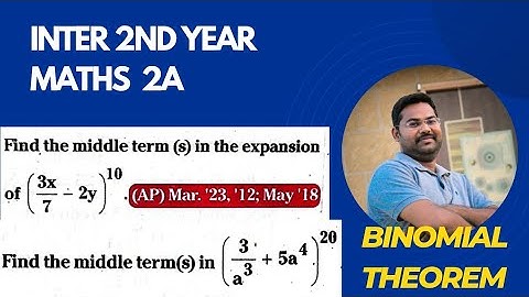 Binomial theorem@maths naresh eclass