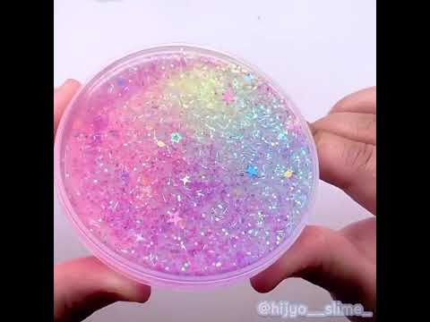 Glittery Satisfying relaxing slime-ASMR /Subscribe my channel for more #shorts