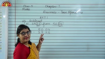 Class 5 Maths Ch 7 Decimals Four Operations Part 1