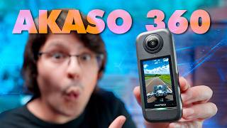 🔥 Akaso360 😬  La CÁMARA 360 con 5,7K [ MÁS BARATA ]