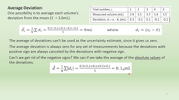 Sig Figs, Errors & Uncertainties in the Chemistry lab, Part 3 of 4