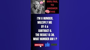 Only 1% Can Solve This Riddle! Find the number !#mathriddle #brainteaser #shorts #viral #puzzle #usa