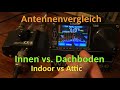Kurzwelle Antennenvergleich ► Innenraum vs. Dachboden ► Shortwave Indoor Antenna vs. Attic