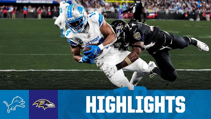 Lions Stun Ravens: Detroit’s Ground Game Exposes Baltimore’s Defense in Monday Night Showdown