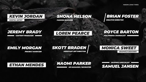 Modern Lower Thirds Motion Graphics Templates