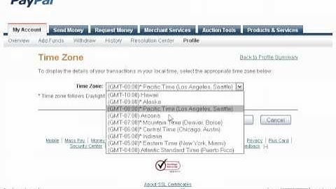 Change your PayPal language preference and time zone by VodaHost web hosting