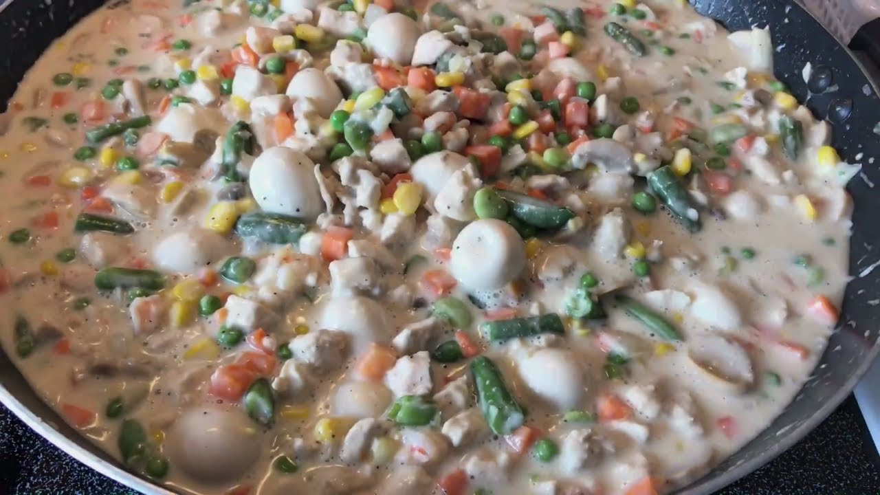 How to cook Creamy Chicken Shrimp Sipo Egg - YouTube