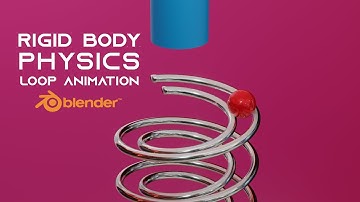 Easy Rigid Body Physics Loop Animation in Blender 2.9 | Ball slide Animation B3D | CW CreationZ