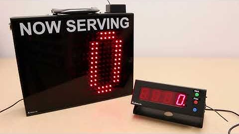 Outdoor Take-A-Number System