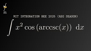 MIT Integration Bee 2025 Regular Season Q02: Integral of Inverse Trig Function