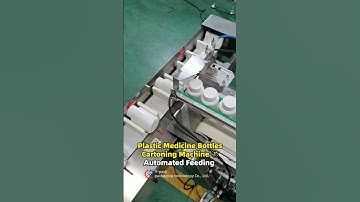 Plastic Medicine Bottles Box Packing Machine ① Automated Feeding