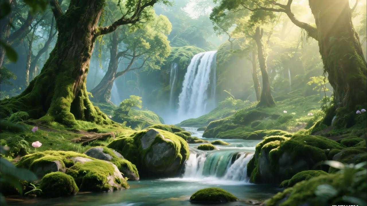 Calming Piano & Water Sounds 💧 Relaxation for Sleep, Healing & Inner Peace,Spa Relax Sleep 1