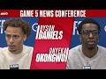 Onyeka Okongwu and Dyson Daniels react to Hawks Game 5 loss to Knicks