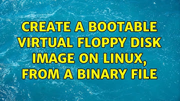 Create a bootable virtual floppy disk image on linux, from a binary file