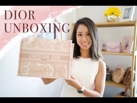 Dior Unboxing  Book Tote Pink Toile de Jouy 