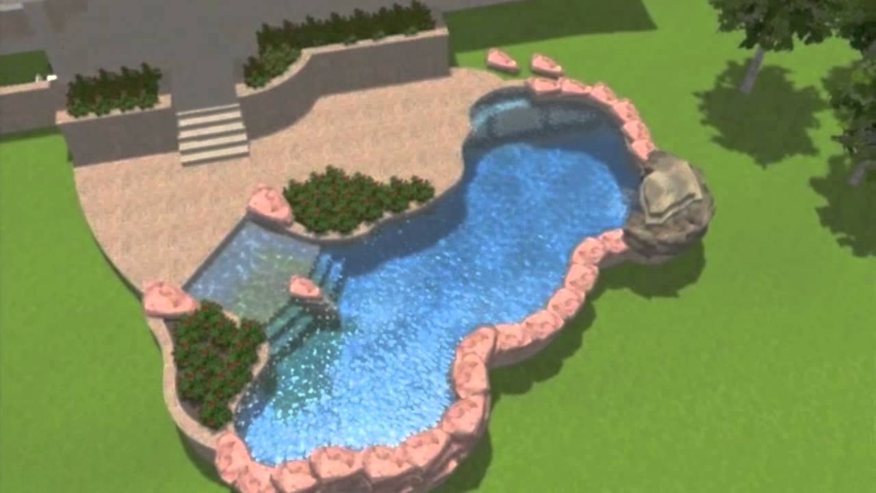 Pool Beach Entry And Rock Features With Grotto Anthony Sylvan Pool Beach Entry And Rock Features With Grotto Anthony Sylvan Pools You