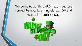 HRD 3210   Chapter 15 Lecture