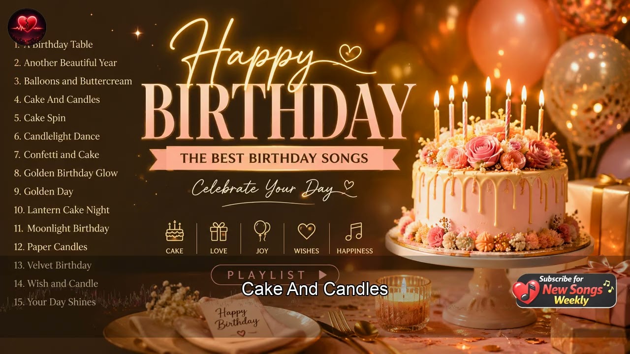 🎂 Happy Birthday Songs Playlist | Best Birthday Music Mix | Velvet Heartbeats