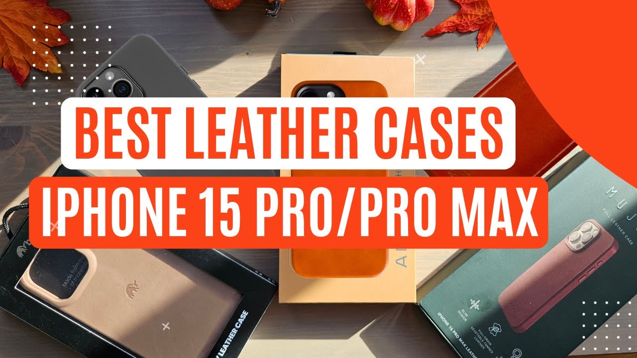 BEST Leather Cases for iPhone 15 Pro/Pro Max! 