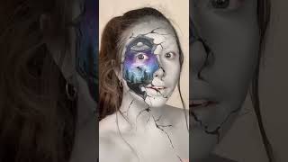 Alien Makeup Tutorial! 😱👽 #shorts