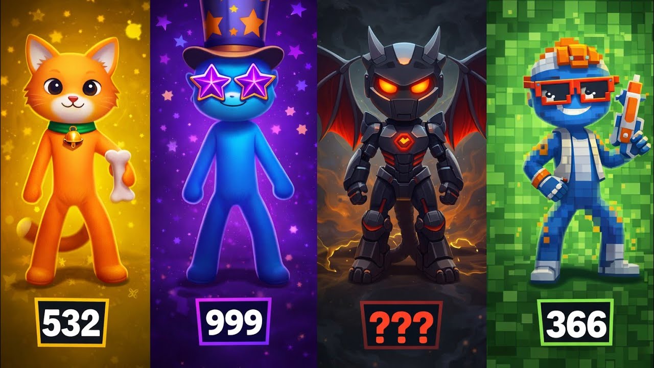 Stickman Party - Tournament Mode 1234Player Random | Gameplay WalkthroughPart 8 MiniGames Update