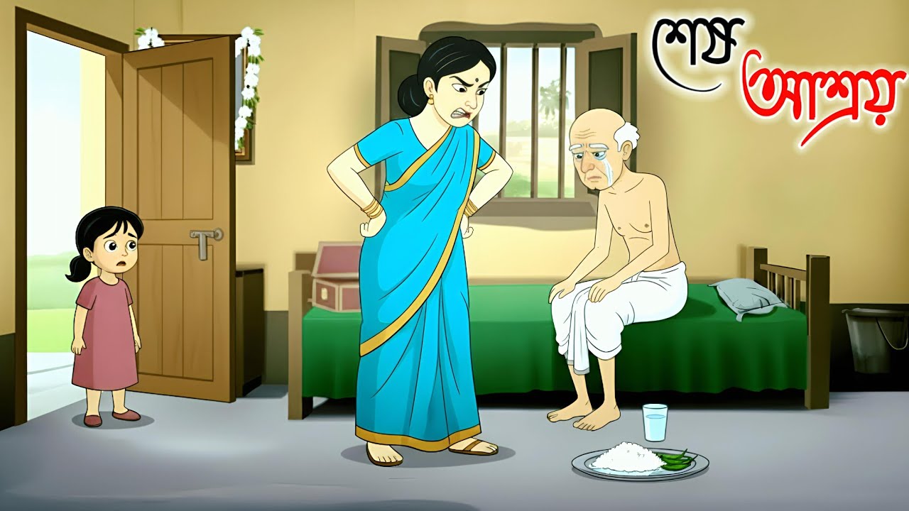 “বৃদ্ধের শেষ আশ্রয় | বাবার ভাগ্য কী হলো?” 😢 | Bangla Kahini । Bengali MoralStory । Sad story । Toon
