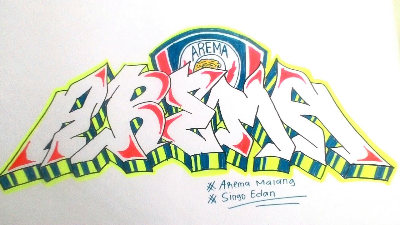  Gambar  Grafiti  Arema  Terkeren Galeri Timnesia