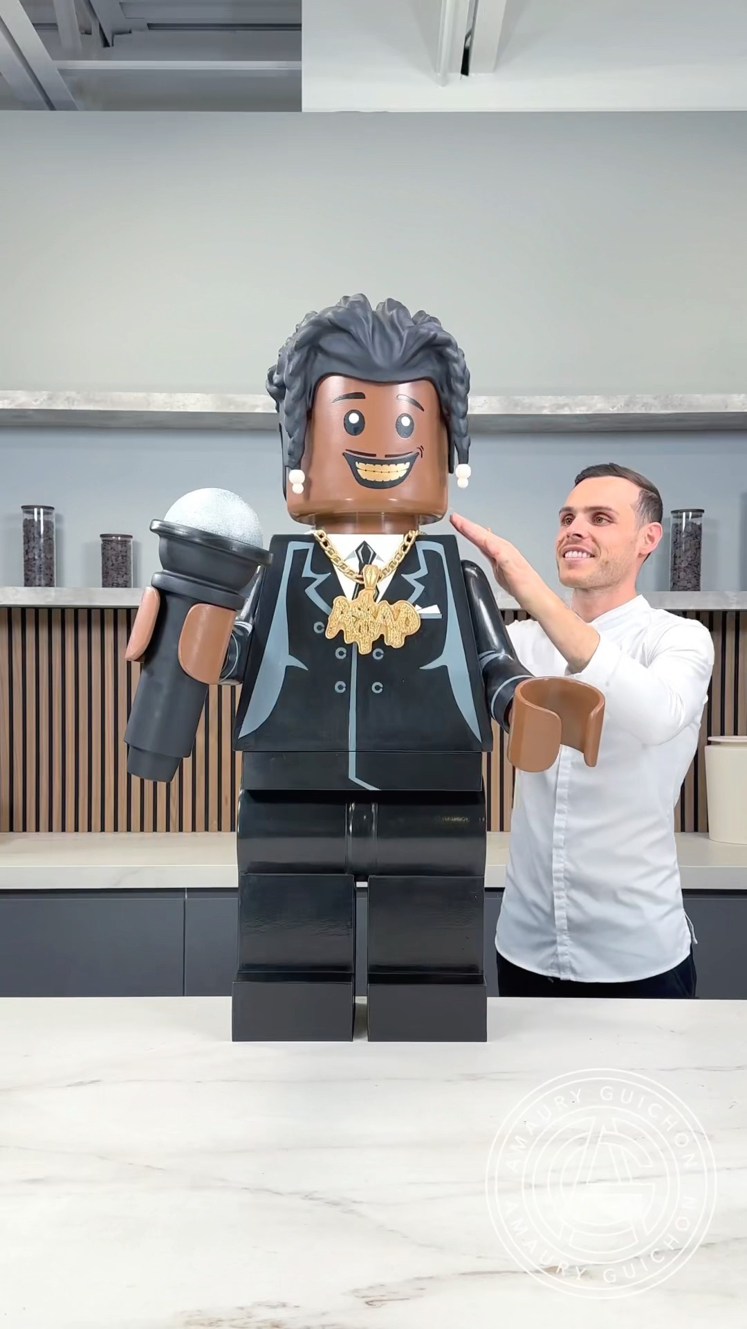 CHOCOLATE A$AP ROCKY LEGO! A big thank you to Rihanna for her trust on this custom gift #chocolate