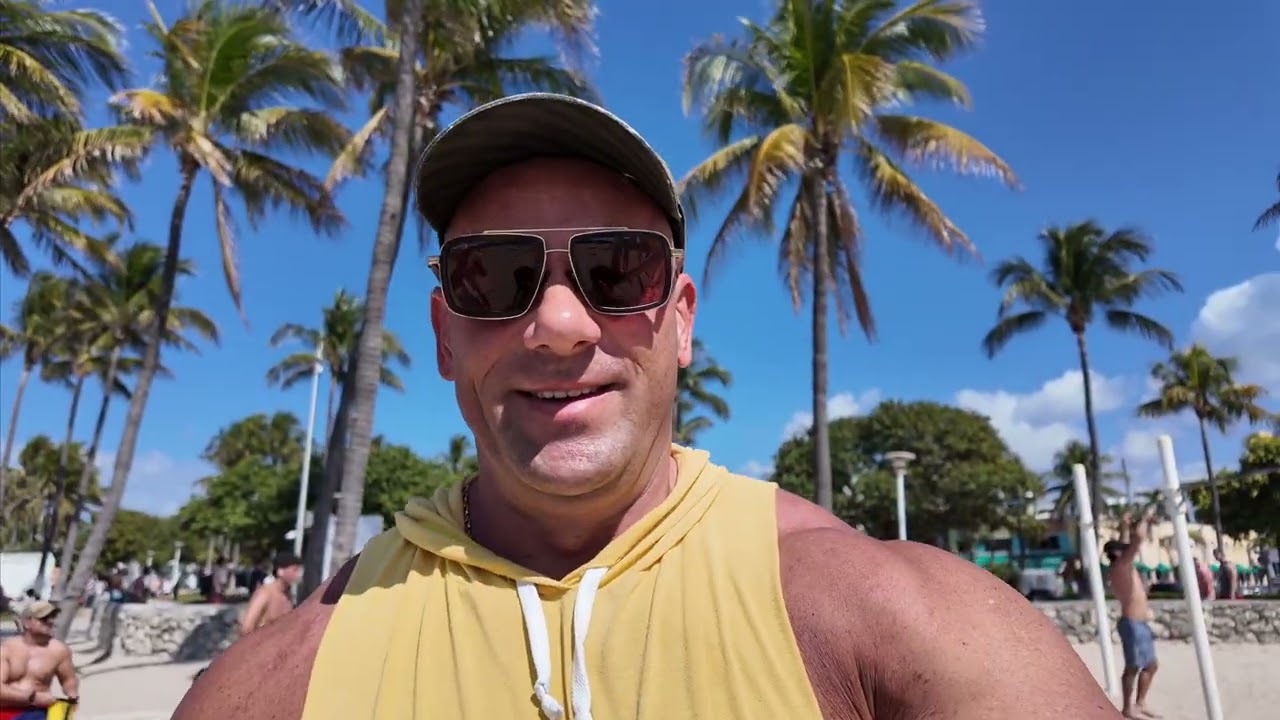 Trening na Miami Muscle Beach