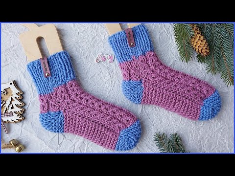 Вязание спицами для детей носочки на двух спицах
