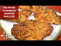 Air Fryer Parmesan Panko Crusted Walleye Recipe