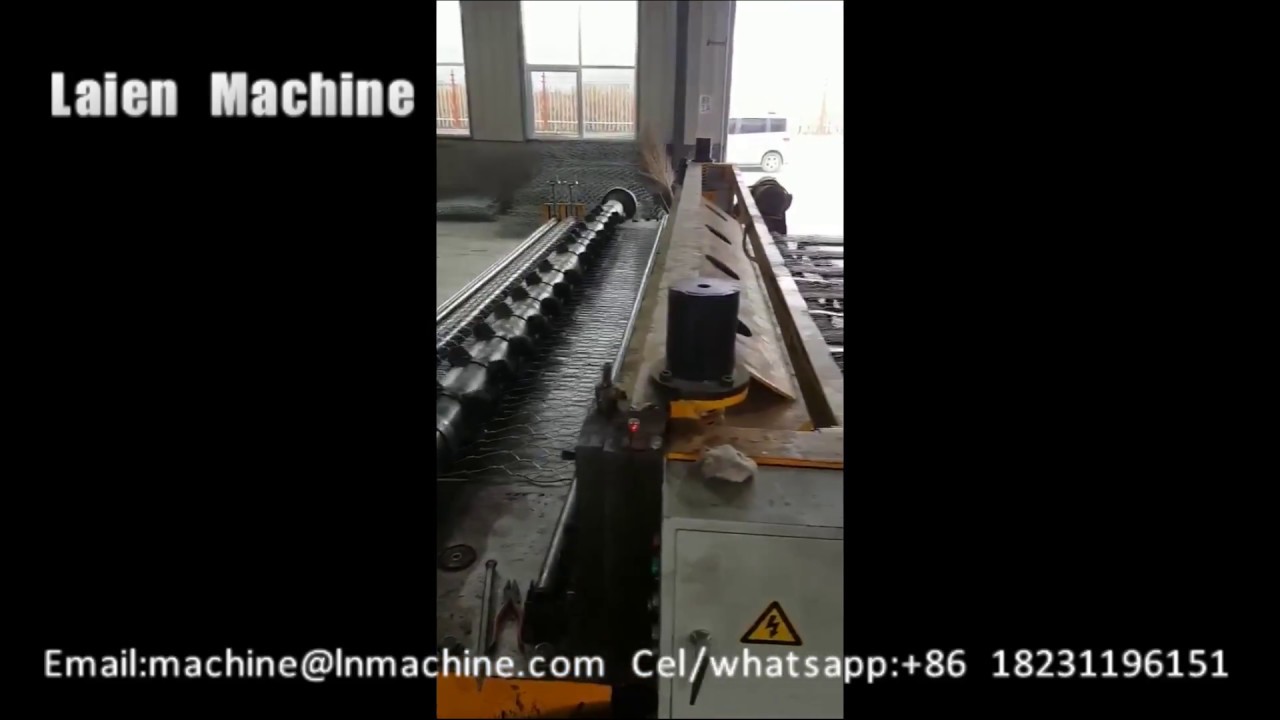 Automatic gabion box production line
