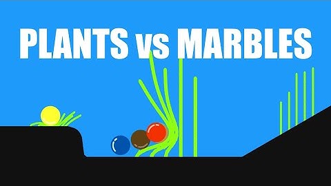 Plants vs Marbles - Algodoo Marble Race (Softbody test)