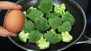 Add eggs to broccoli! Quick breakfast in 10 minutes, simple and delicious recipe