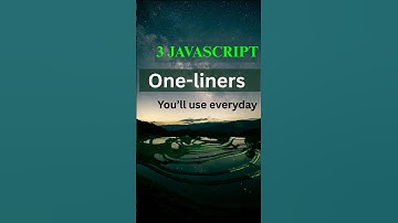 JavaScript: 3 One-Liners to Save Hours! ⏱️ #shorts #tech #codeprep