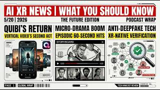 AI XR News You Should Know 5/20: Quibi, Micro-Dramas, Truth in Social Feeds. W/Charlie, Ted, & Rony