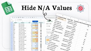 How to display N/A as blank in Google Sheets (hide errors easily)