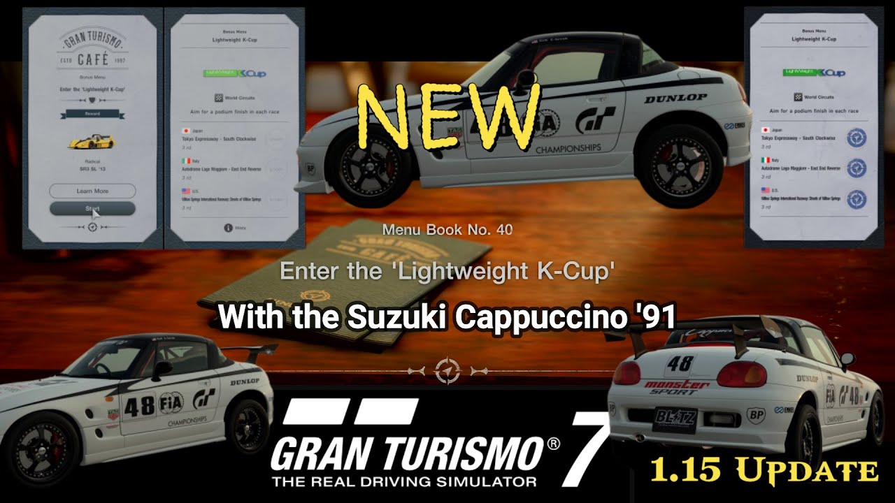 Gran Turismo 7 Menu Book No 40 Enter The Lightweight K Cup Youtube