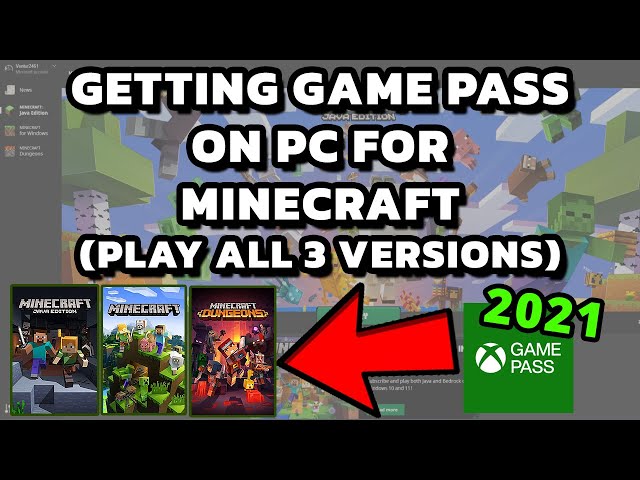 Minecraft: Play with Game Pass