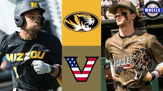 Missouri vs #7 Vanderbilt Highlights (Game 3) | 2024 College Baseball Highlights