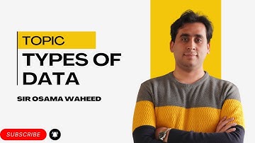 CAF-03 DSR | Types of Data Explained by Sir Osama Waheed | Nearpeer | #trending #viral