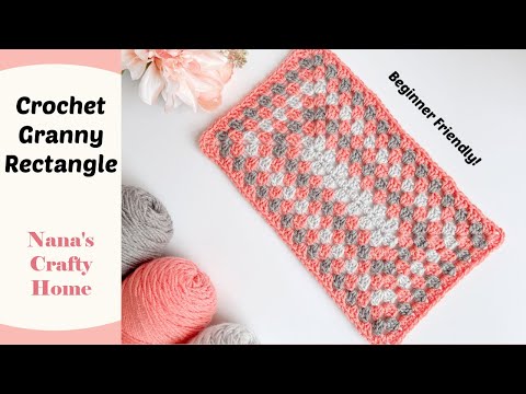 Crochet Granny Rectangle Pattern - Easy and great for blankets!