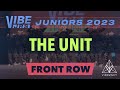 The unit  vibe jrs 2023 vibrvncy front row 4k