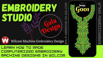 Embroidery Studio | Wilcom Machine Embroidery Design - G001 (Drawing) | Gala Design  | Surat Textile