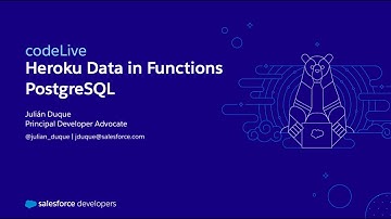 codeLive: Heroku Data in Functions with Postgres
