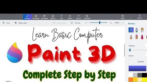 Paint3d Complete Tutorial in urdu| Paint 3d in Windows 10| Paint3d Tutorial in Computer|online class