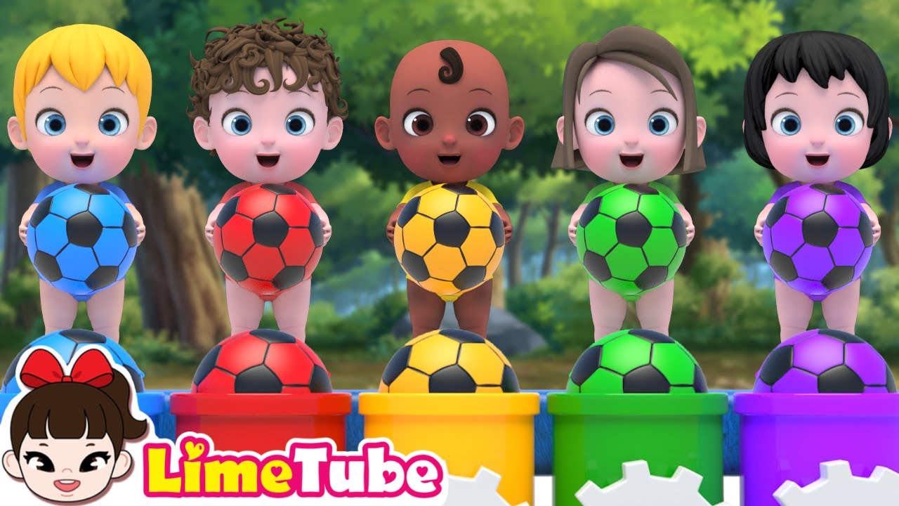 five little monkeys jumping on the bed & Learn Dinosaur Name! | Nursery Rhymes for kids | Limetube