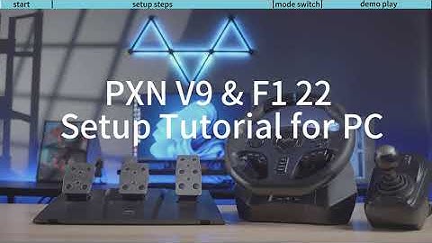 PXN V9 Gaming Steering Wheel & F1 22 Setup Tutorial for PC
